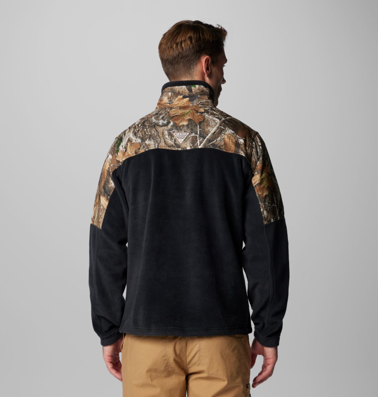 Men's PHG™ Fleece Overlay II Quarter Zip Fleece Pullover 2