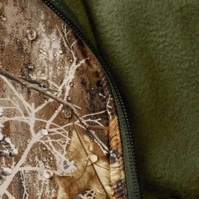 Close up shot of the plush fleece.