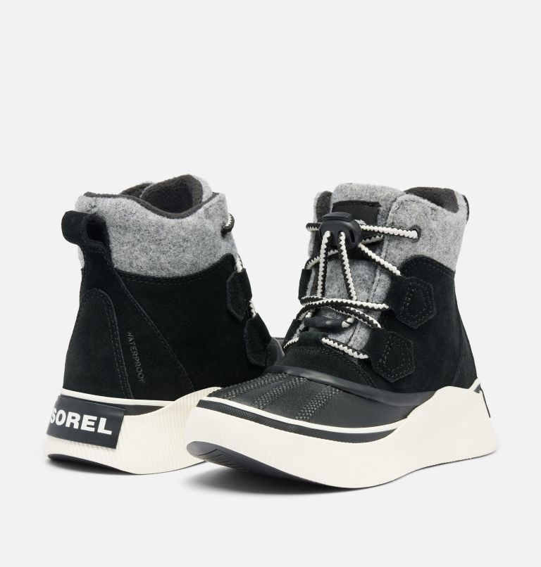 OUT N ABOUT IV Chillz Youth Waterproof Boot, Color: Black, Chalk, image 9