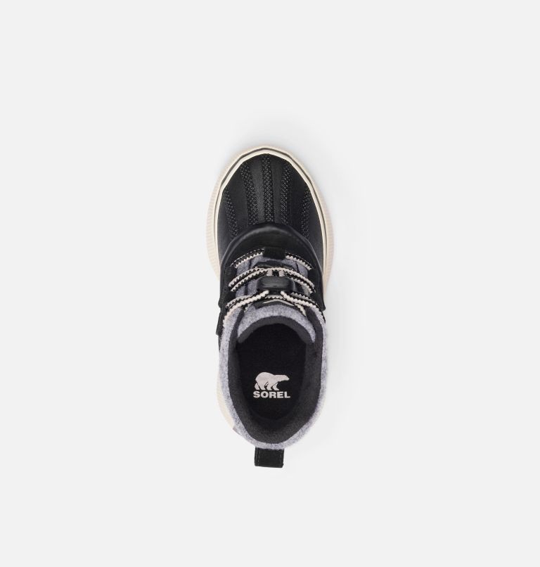 Youth OUT N ABOUT IV CHILLZ Waterproof Winter Boots, Color: Black, Chalk, image 5