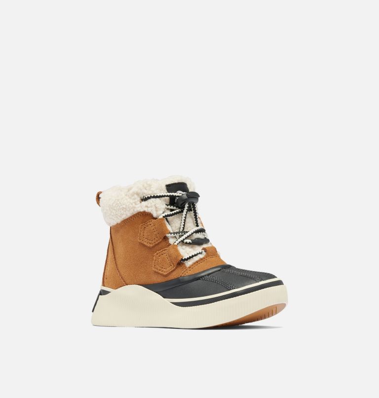 Youth OUT N ABOUT IV CHILLZ Waterproof Winter Boots, Color: Taffy, Black, image 7