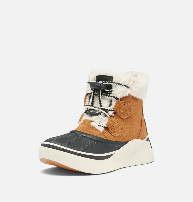 Youth OUT N ABOUT IV CHILLZ Waterproof Winter Boots, Color: Taffy, Black, image 8