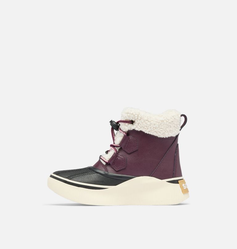 Youth OUT N ABOUT IV CHILLZ Waterproof Winter Boots, Color: Epic Plum, Black, image 4