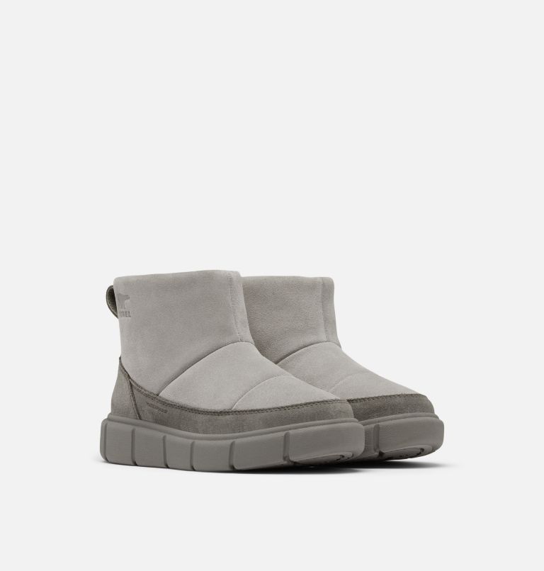 SOREL EXPLORER III Slip-On Youth Waterproof Boot, Color: Chrome Grey, Quarry, image 2