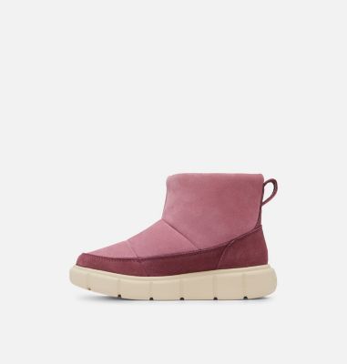 Youth SOREL EXPLORER III SLIP-ON Waterproof Winter Boots, Color: Dazed Mauve, Bleached Ceramic, image 4