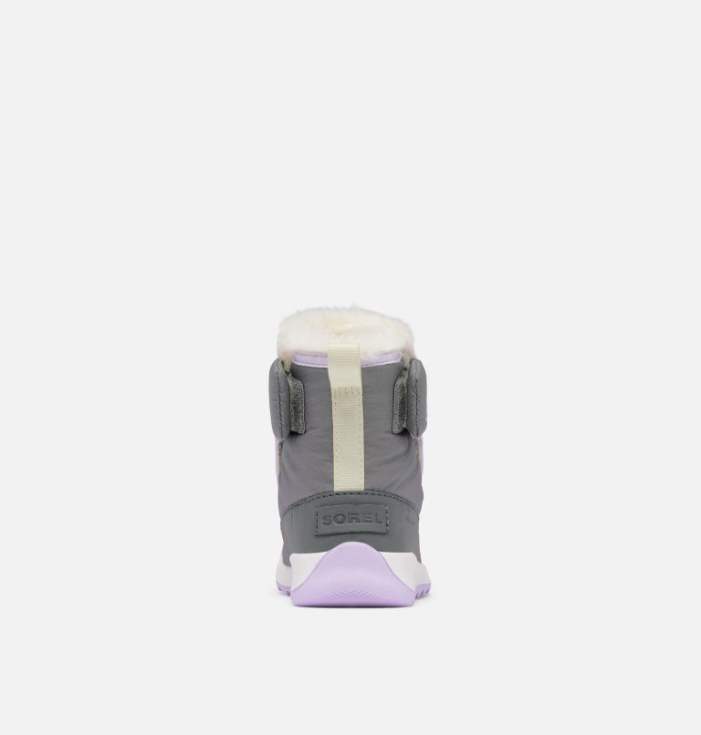 Kids' WHITNEY II PLUS Waterproof Snow Boots, Color: Quarry, Lavender Cloud, image 3