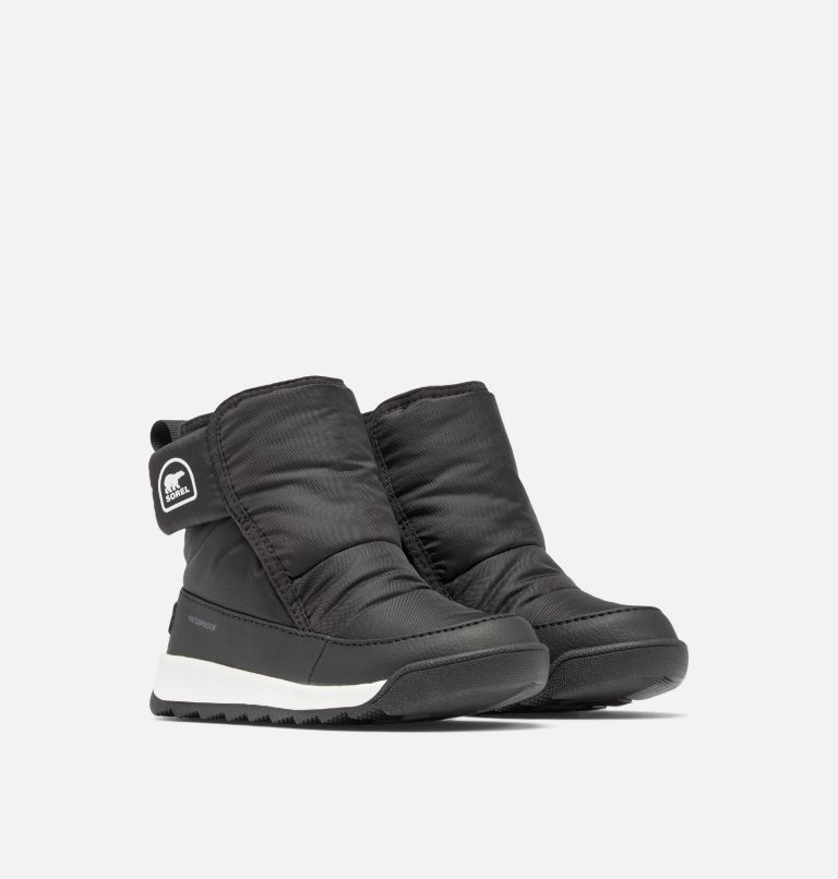 WHITNEY II Plus Toddler Waterproof Bootie, Color: Black, Sea Salt, image 2
