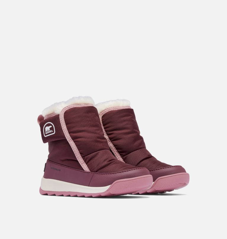 WHITNEY II Plus Toddler Waterproof Bootie, Color: Epic Plum, Dazed Mauve, image 2