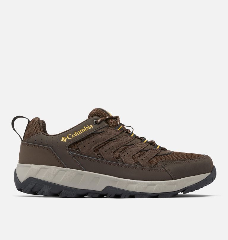 Men's Strata Trail Low Shoe, Color: Cordovan, Golden Yellow, image 1