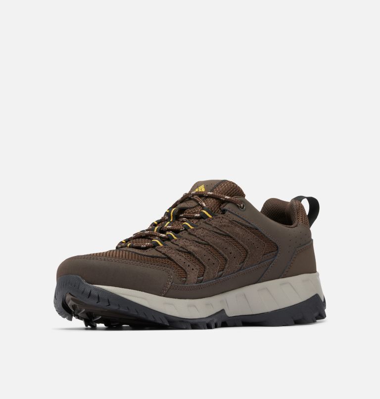 Men's Strata Trail Low Shoe, Color: Cordovan, Golden Yellow, image 7