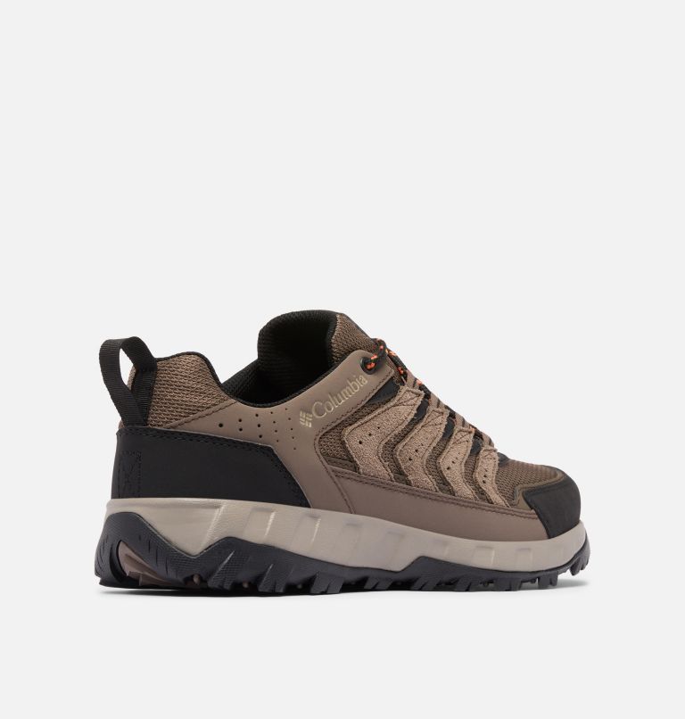 Men's Strata Trail Low Shoe, Color: Mud, Tangy Orange, image 9