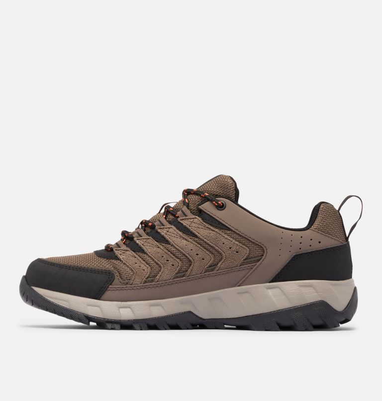 Men's Strata Trail Low Shoe, Color: Mud, Tangy Orange, image 6
