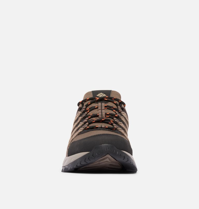 Men's Strata Trail Low Shoe, Color: Mud, Tangy Orange, image 8
