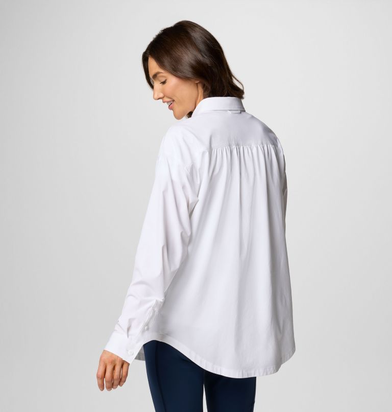 Women's Boundless Trek II Shirt, Color: White, image 2