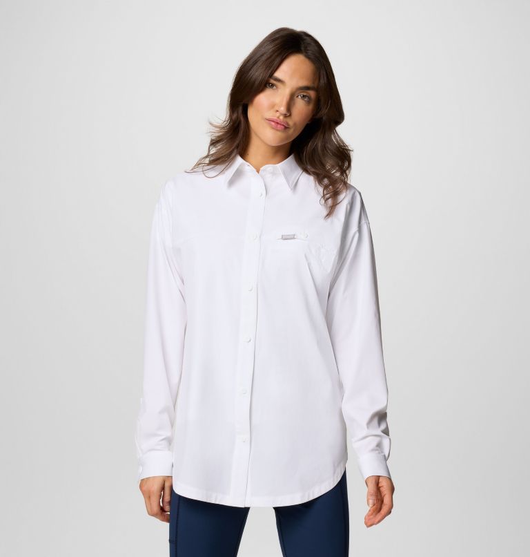 Women's Boundless Trek II Shirt, Color: White, image 1