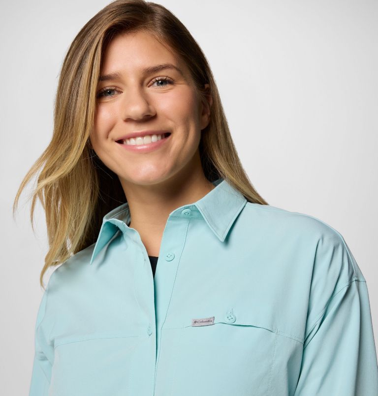 Women's Boundless Trek II Shirt, Color: Spray, image 4