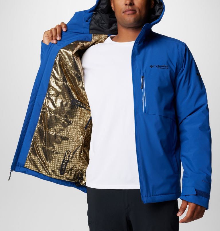 Men's Explorer's Edge II Waterproof Insulated Jacket, Color: Mountain Blue, image 8