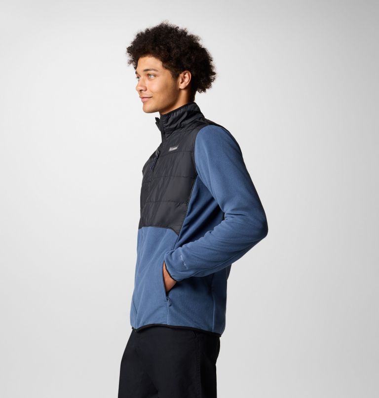 Men's Basin Butte II Hybrid Fleece Jacket, Color: Dark Mountain, Black, image 3