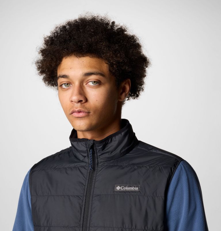 Men's Basin Butte II Hybrid Fleece Jacket, Color: Dark Mountain, Black, image 4
