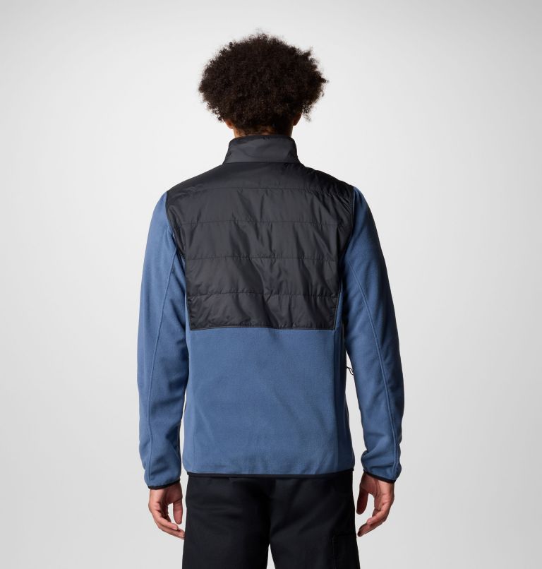 Men's Basin Butte II Hybrid Fleece Jacket, Color: Dark Mountain, Black, image 2