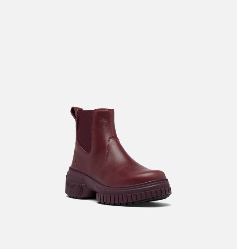 ONA AVE Women's Waterproof Chelsea Boot, Color: Epic Plum, Black, image 5