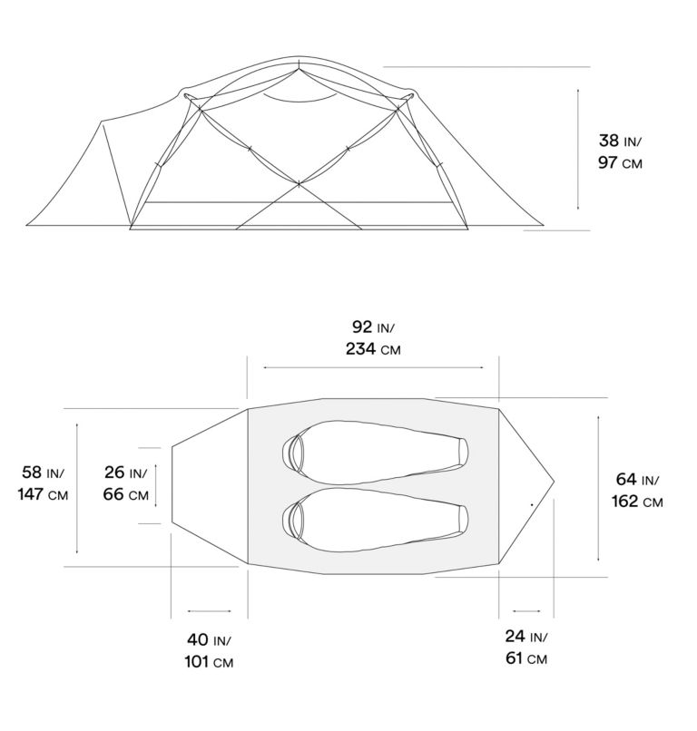 Trango 2 Tent, Color: Alpine Red, image 8