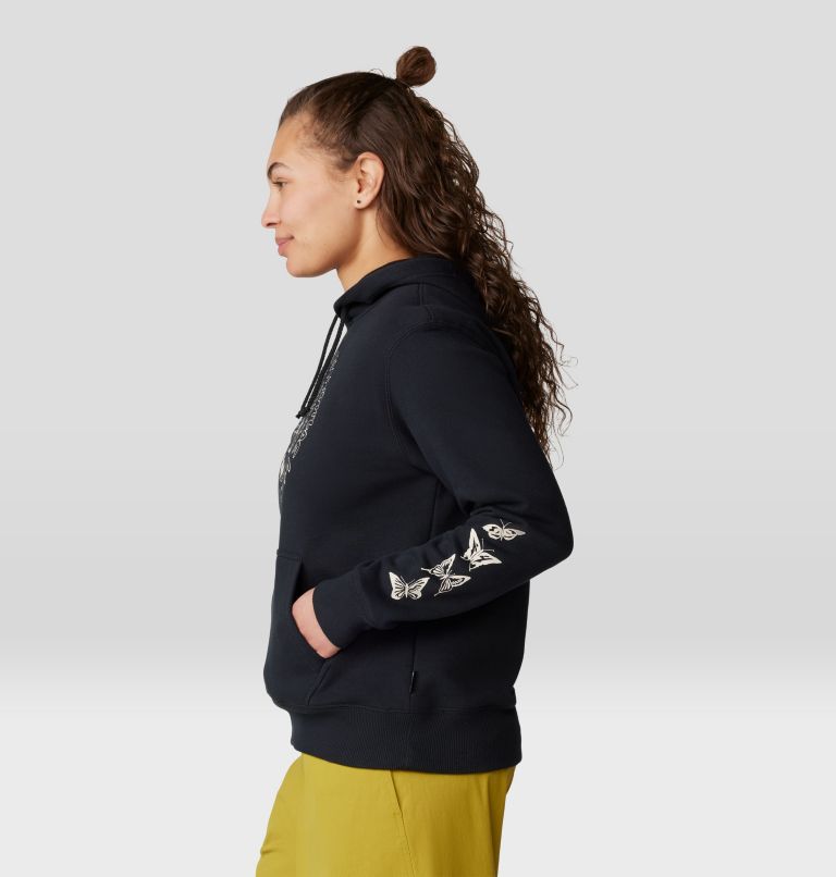 Women's Type Swirl Pullover Hoody, Color: Black, image 4