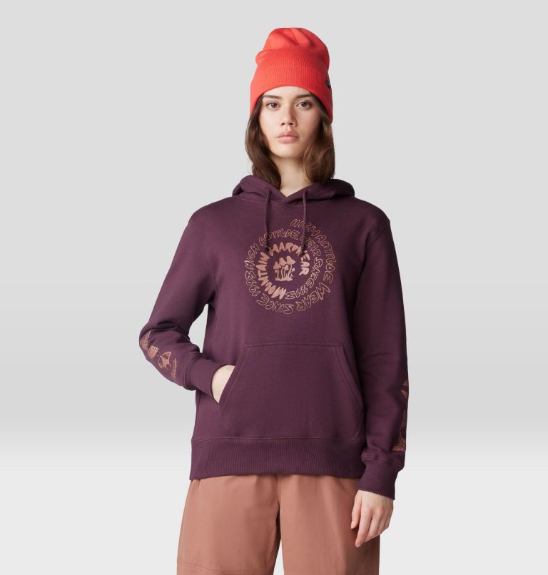 Women's Type Swirl Pullover Hoody, Color: Blackberry, image 1