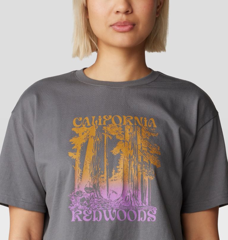 Women's Landmark Boxy Crop Short Sleeve, Color: Sediment, image 4
