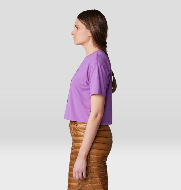 Women's Landmark Boxy Crop Short Sleeve, Color: Lilac Glow, image 3