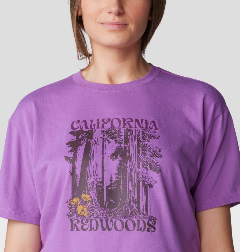 Women's Landmark Boxy Crop Short Sleeve, Color: Lilac Glow, image 4