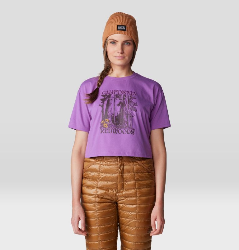 Women's Landmark Boxy Crop Short Sleeve, Color: Lilac Glow, image 5