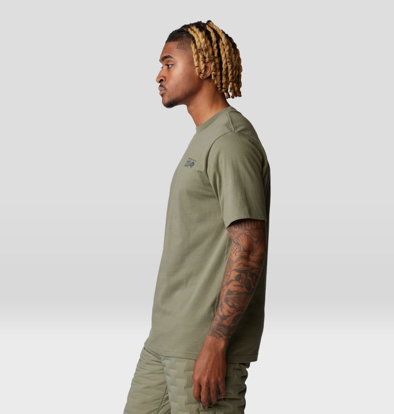 Men's Yak Short Sleeve, Color: Stone Green, image 3