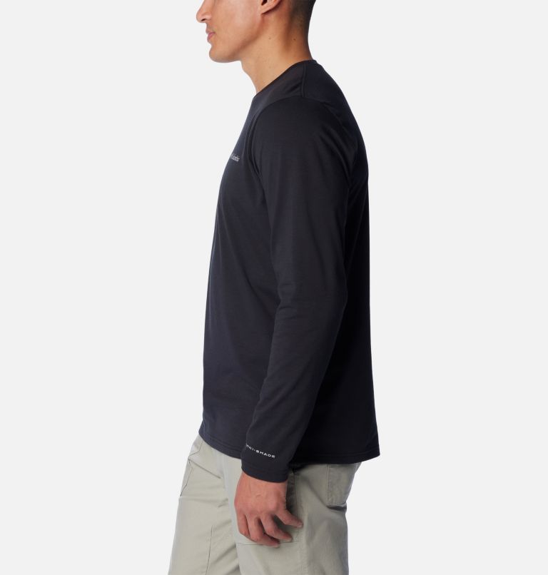 Men's Canyonland Trail Long Sleeve T-Shirt, Color: Black, image 3