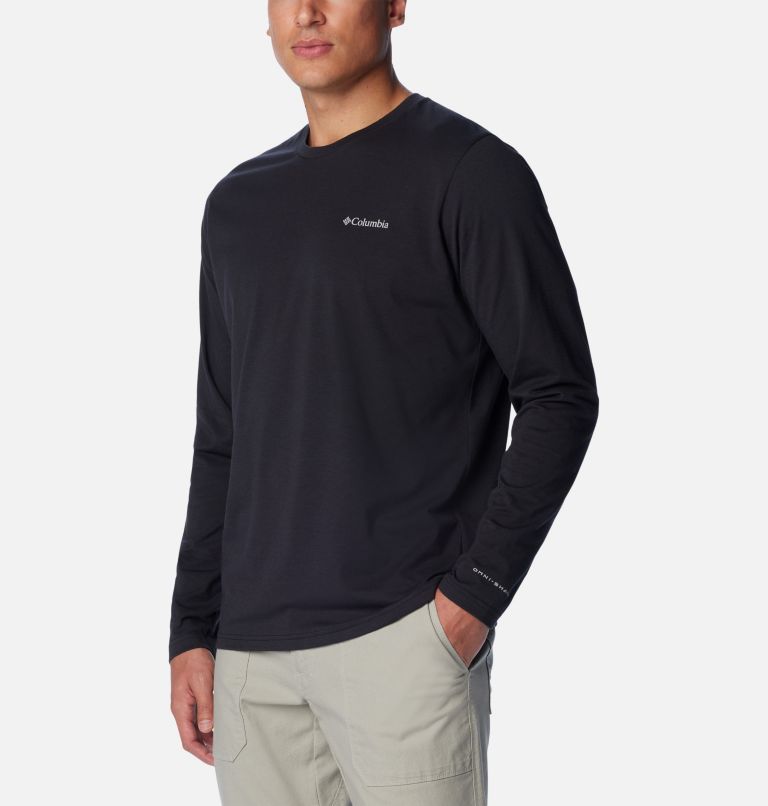 Men's Canyonland Trail Long Sleeve T-Shirt, Color: Black, image 5
