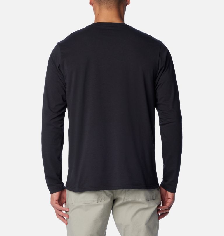Men's Canyonland Trail Long Sleeve T-Shirt, Color: Black, image 2
