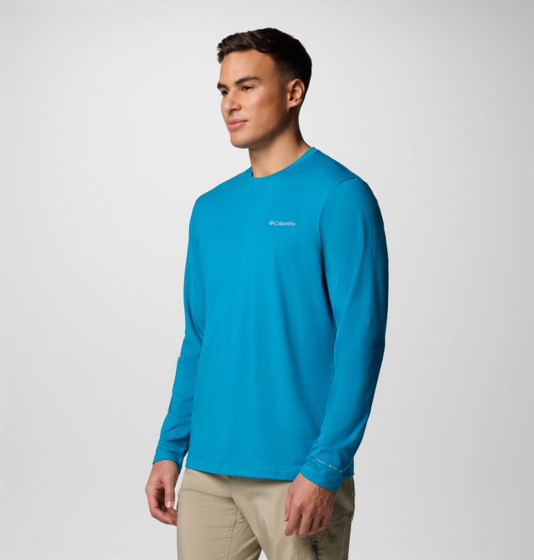 Men's Canyonland Trail Long Sleeve T-Shirt, Color: Blue Echo, image 4