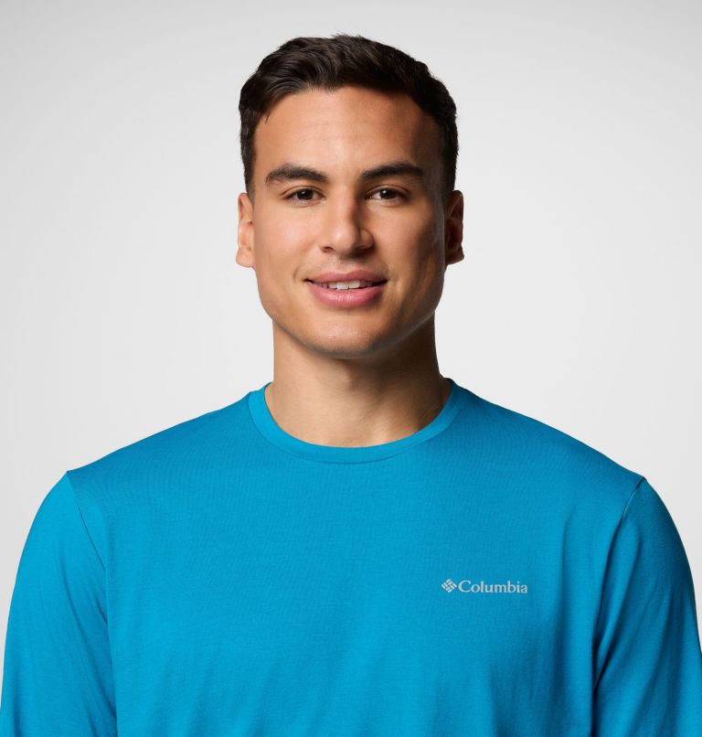 Men's Canyonland Trail Long Sleeve T-Shirt, Color: Blue Echo, image 5