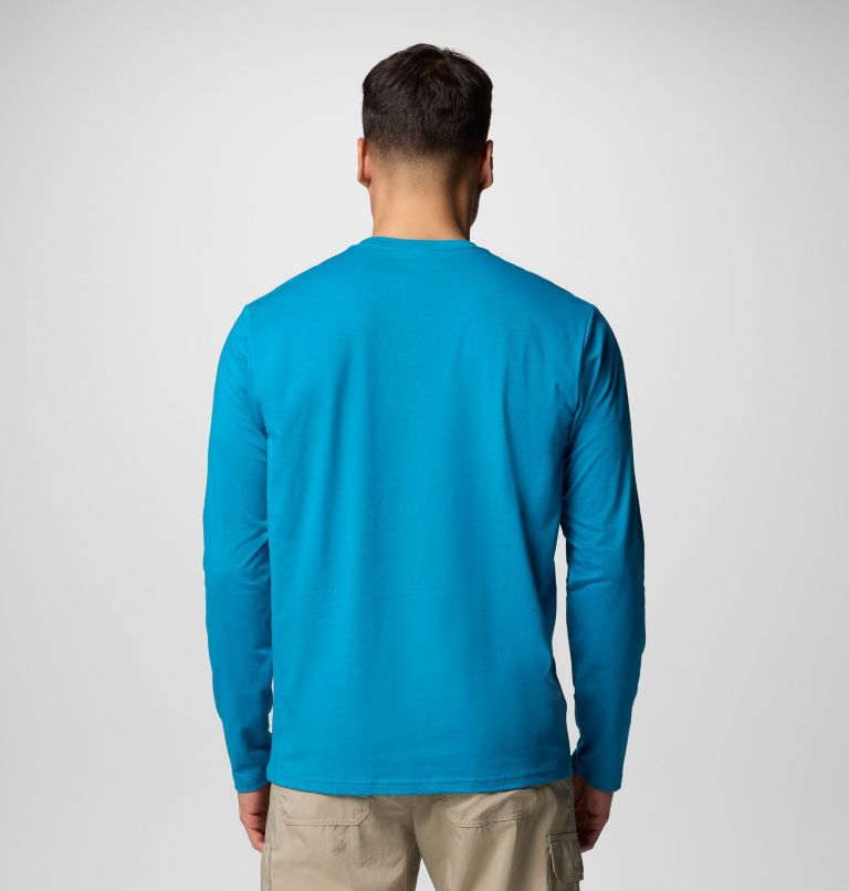 Men's Canyonland Trail Long Sleeve T-Shirt, Color: Blue Echo, image 3