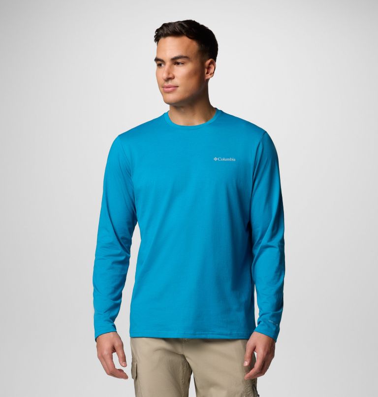 Men's Canyonland Trail Long Sleeve T-Shirt, Color: Blue Echo, image 1
