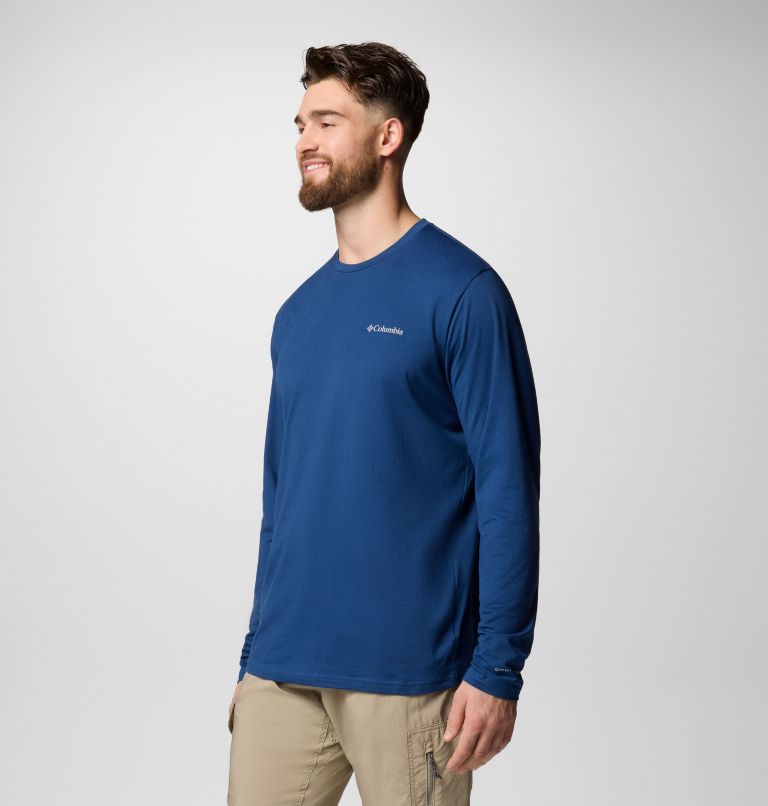 Men's Canyonland Trail Long Sleeve T-Shirt, Color: Carbon, image 4