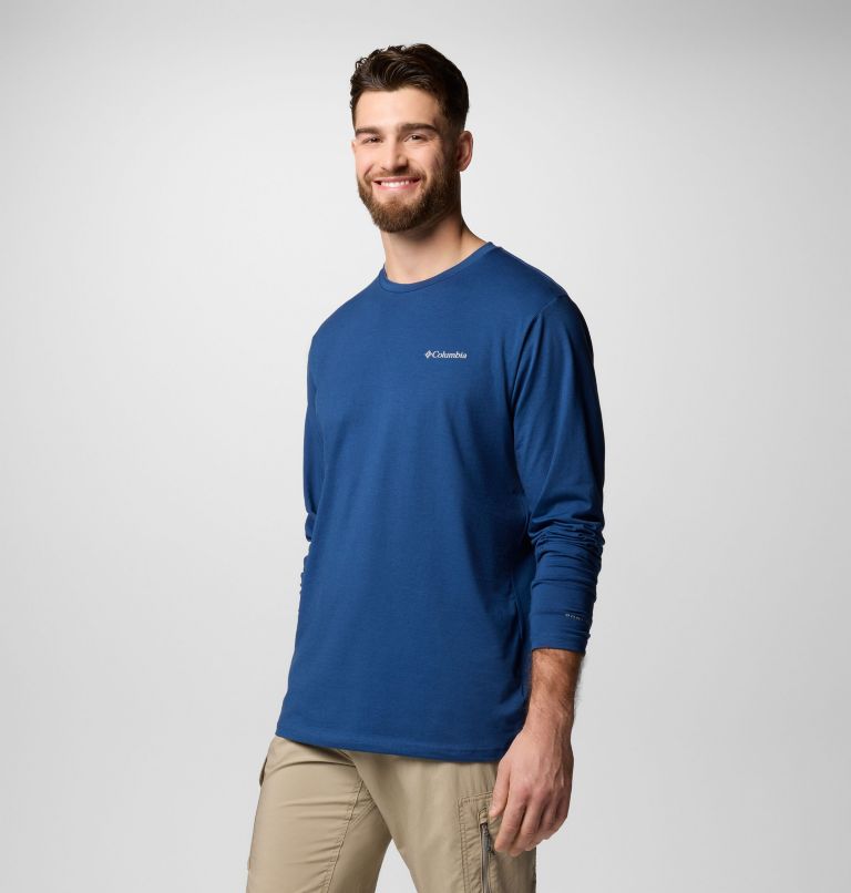 Men's Canyonland Trail Long Sleeve T-Shirt, Color: Carbon, image 6
