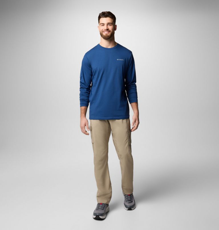 Men's Canyonland Trail Long Sleeve T-Shirt, Color: Carbon, image 2