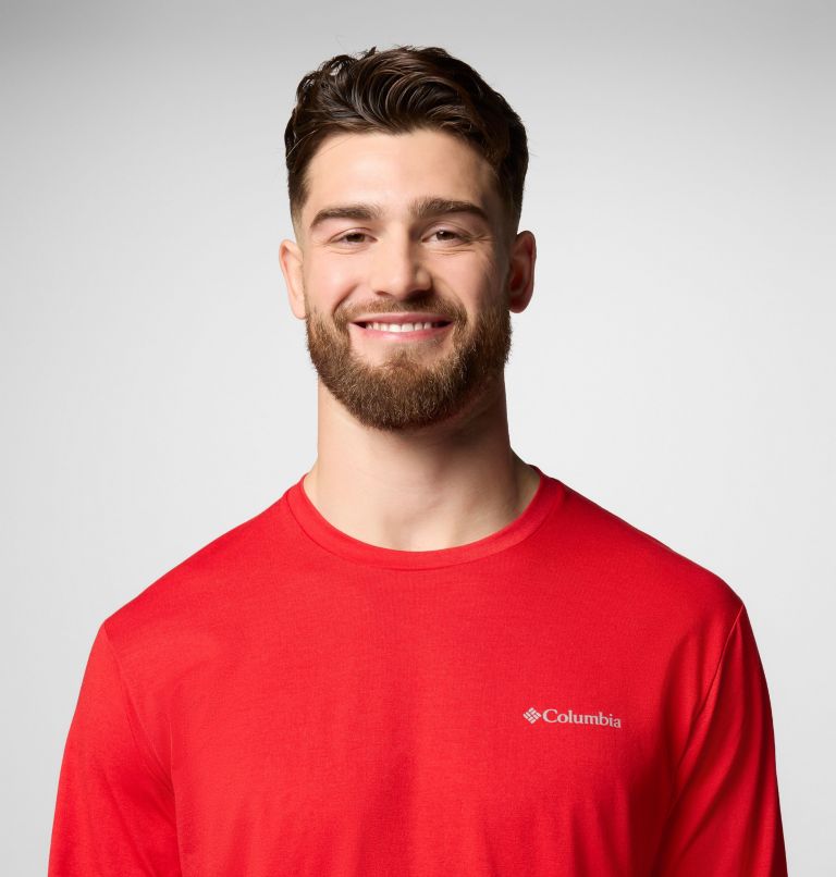 Men's Canyonland Trail Long Sleeve T-Shirt, Color: Red Spark, image 5