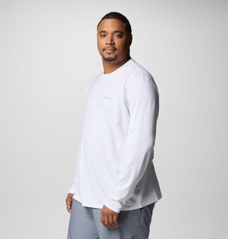 Men's Canyonland Trail Long Sleeve T-Shirt - Big, Color: White, image 4