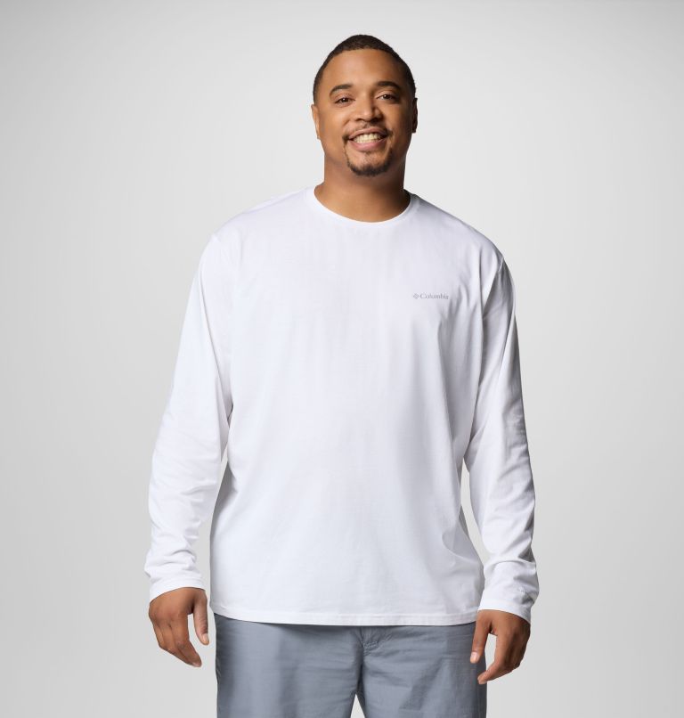 Men's Canyonland Trail Long Sleeve T-Shirt - Big, Color: White, image 1