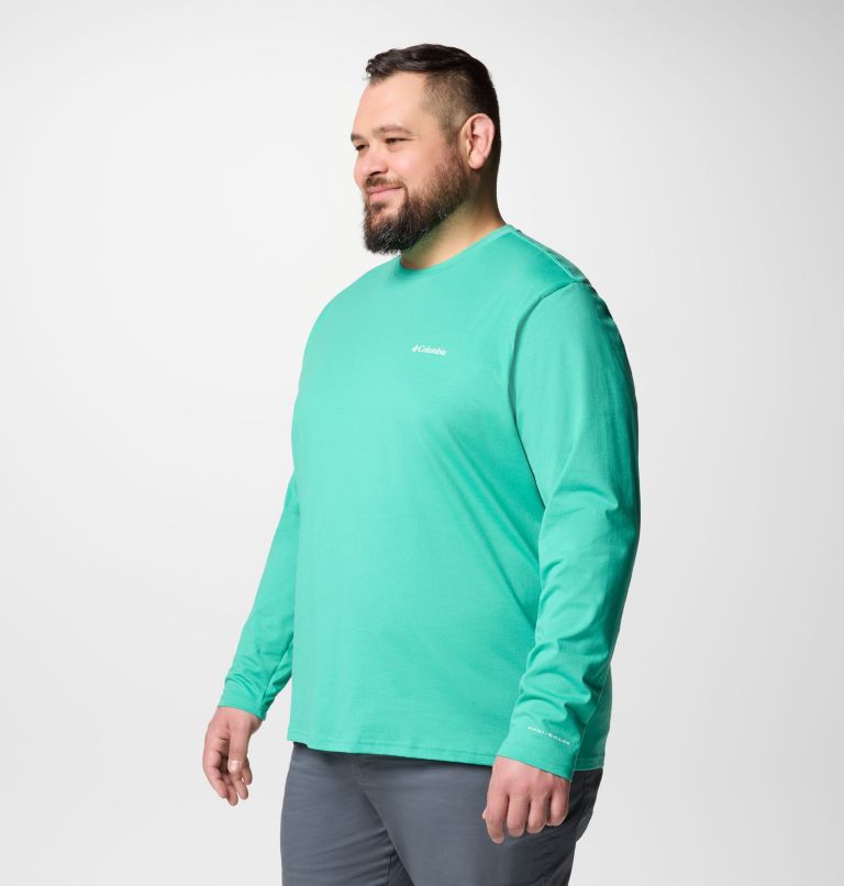 Men's Canyonland Trail Long Sleeve T-Shirt - Big, Color: Glaze Green, image 4