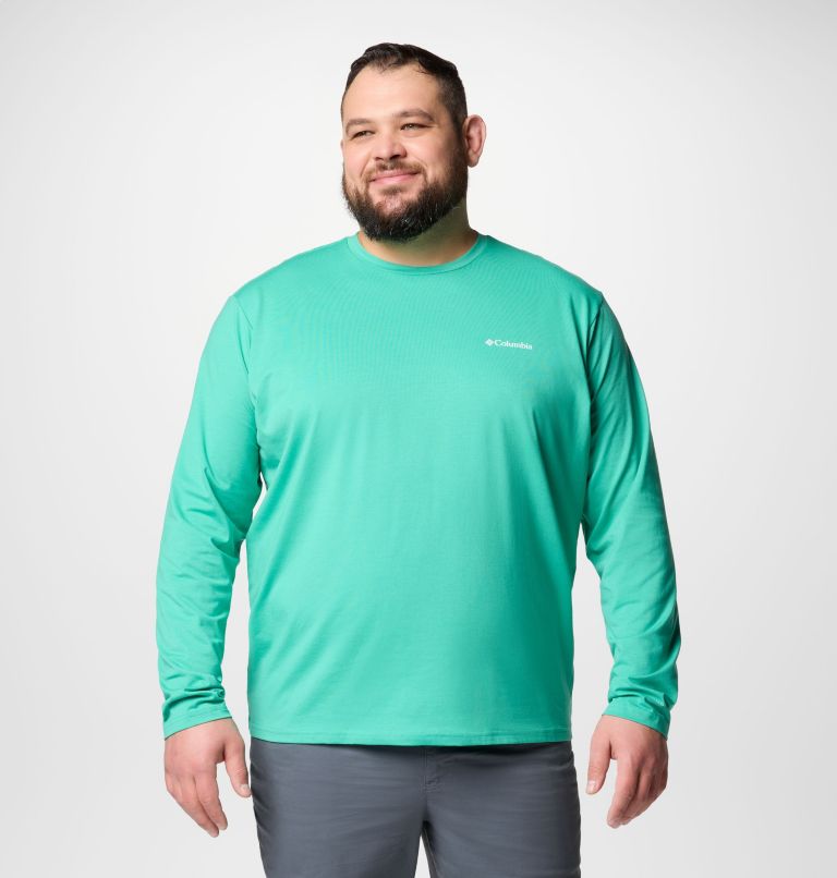Men's Canyonland Trail Long Sleeve T-Shirt - Big, Color: Glaze Green, image 1