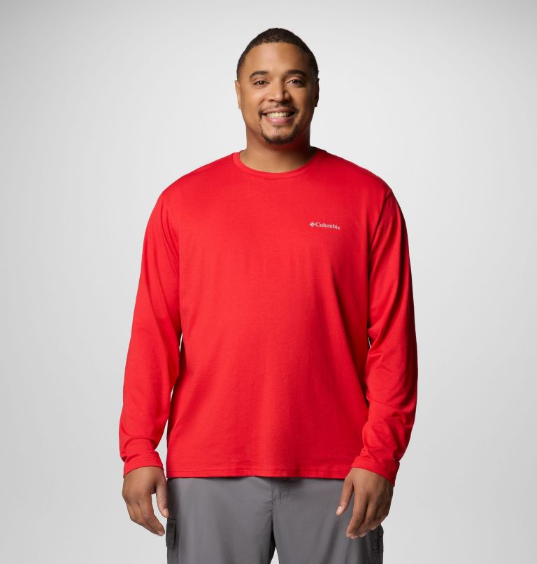 Men's Canyonland Trail Long Sleeve T-Shirt - Big, Color: Red Spark, image 1