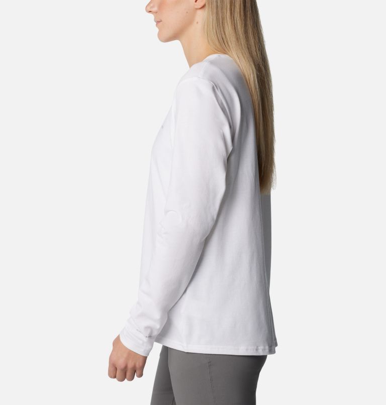 Thumbnail: T-shirt à manches longues Canyonland Trail pour femme, Color: White, image 3